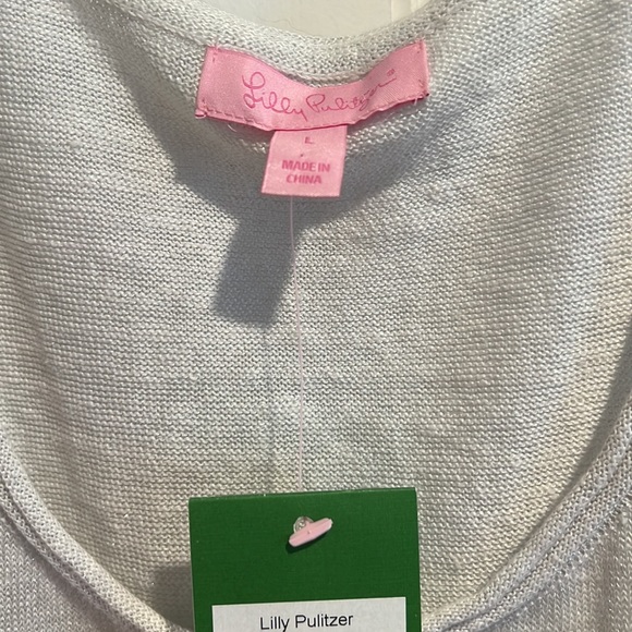 Lilly Pulitzer Silver Linen Blend Patti
Sweater Tank Top - Picture 3 of 11